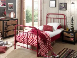 Vipack Cama Infantil | Cama individual New York de metal 90x200 cm