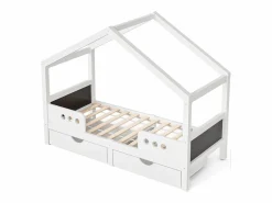Cama infantil cabina 90x200cm con 2 cajones y pizarra - < Hauss Spole New