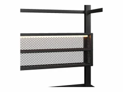 Cama infantil cabina 90x200 cm con estantes de almacenaje e iluminación LED - Sin somier - < Hauss Spole