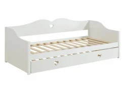 Vente-unique Cama Diván|Cama Nido | Cama nido con dos camas de 90 x 190 cm de pino y MDF - DASTIVA