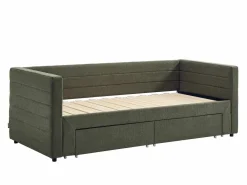 Vente-unique Cama Diván|Cama Nido | Cama nido 2 x 80 x 200 cm en tela texturizada + colchón - CAMITY