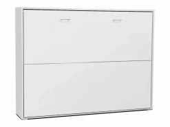 Cama Abatible * Cama Plegable 135x190 cm Juvenil Invitados Abatible Horizontal Blanco