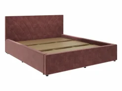 Somier - 160X200Cm | Cama tapizada Fargo haaus, 200 x 160 cm, Morado