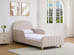 cama 90 x 190 cm tejido texturizado en color + colchón - MIRAVELO < Vente-unique Hot