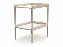 Webaby Mueble De Bebé * Cambiador de 1 estante MILO Haya cruda Color natural claro