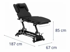 Camilla de masaje eléctrica profesional camilla de masaje camilla de fisioterapia 2 motores 200 kg color 14_0007755 < Helloshop26 Sale