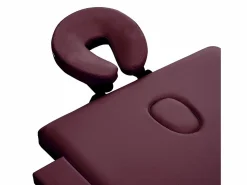 Camilla de masaje plegable 3 secciones madera color vino tinto 02_0001839 < Helloshop26 Online