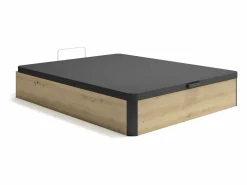 Canapé abatible 140 x 190 cm - Natural claro y negro - NAMOSI de YSMÉE < Ysmée Discount