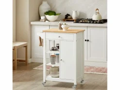 Carrito de Servir, estantería de Cocina, Carrito de Cocina móvil,FKW46-WN ES < Sobuy Online