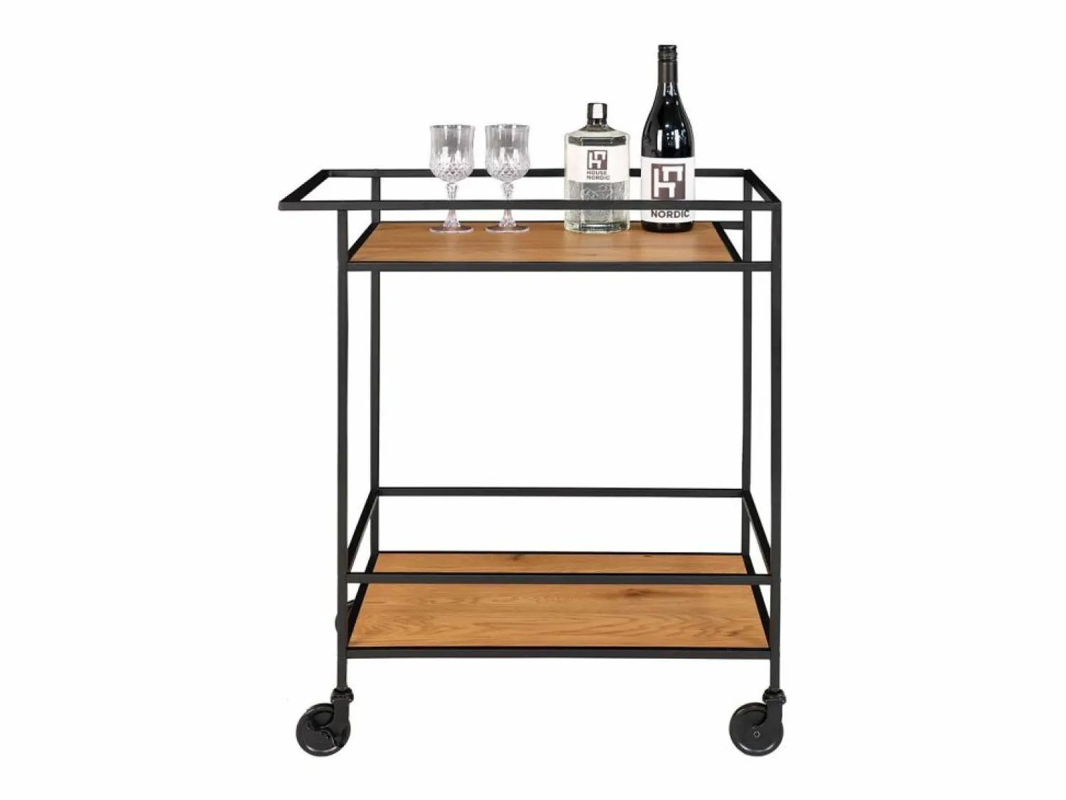 Carrito Vita, Marrón, 68x40x79 cm, Kendra Home <