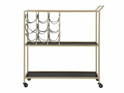 Carrito VKH5, Negro, 79x39,5x82 cm, Kendra Home < Clearance