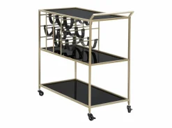 Carrito VKH5, Negro, 79x39,5x82 cm, Kendra Home < Clearance