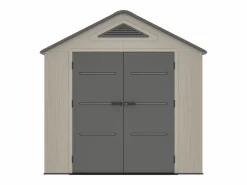 Caseta de jardín de resina beige y gris 6,15 m² con suelo - grosor 22 mm - ANTEVA < EXPERTLAND Outlet