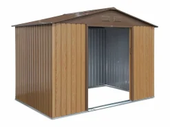 Caseta de jardín metálico, 5.39m² roble < Sweeek Best