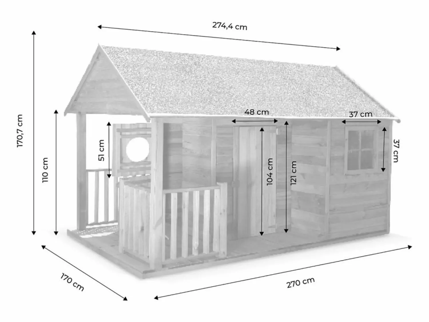 Casita de madera infantil madera < Sweeek Sale
