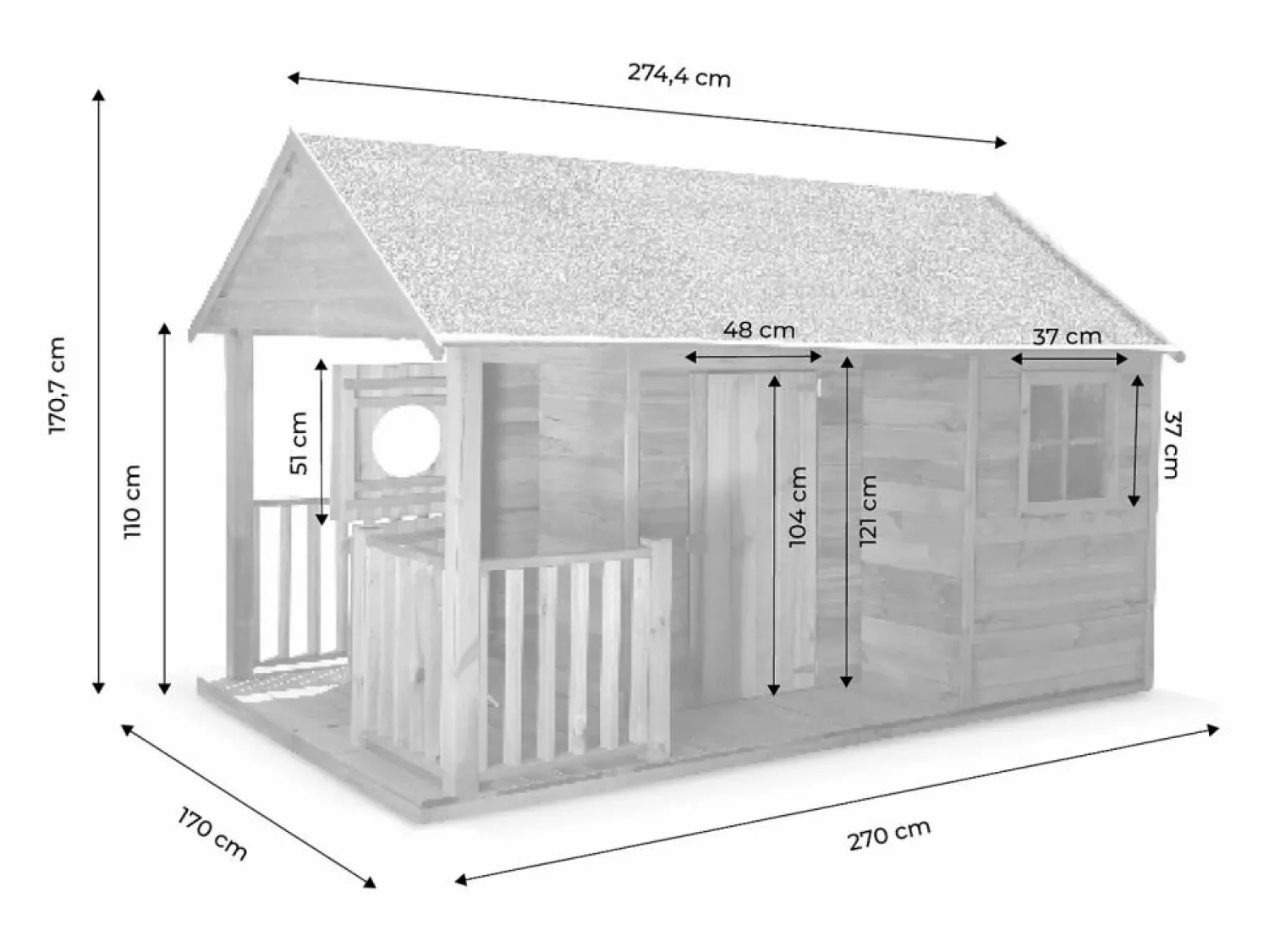 Casita de madera infantil madera < Sweeek Sale