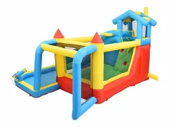 Hauss Spole Castillo Hinchable * Castillo hinchable 5 en 1 para niños con tobogán y piscina - Tejido Oxford 364x315x239 cm Azul