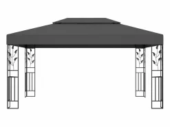 Cenador Y Quiosco * Cenador con doble techo 3x4 m Antracita Gris