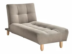 Vente-unique Diván Cama * Chaise longue clic-clac ESTEBAN de tejido color Topo
