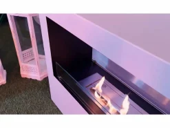Chimenea de bioetanol de pie Giotto S White 100x30x70 para interior/exterior < Best