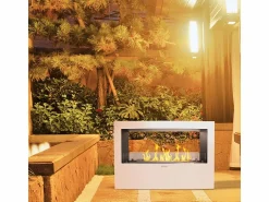Chimenea de bioetanol de pie Giotto S White 100x30x70 para interior/exterior < Best
