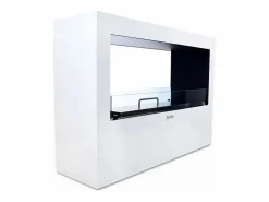 Chimenea de bioetanol de pie Giotto S White 100x30x70 para interior/exterior < Best