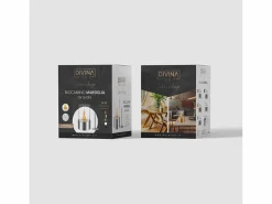 Chimenea de bioetanol MARSIGLIA Gold de sobremesa, tamaño D16 x H27, para interior y exterior < Best