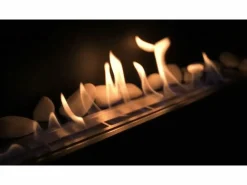 Chimenea|Chimenea | Chimenea de bioetanol Pisa Black para pared o empotrada, L 65 x P 12 x H 40