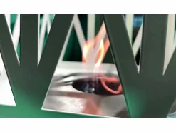 Chimenea de jardín de bioetanol para exterior Vulcano Nero 40x40x145 mm < Outlet