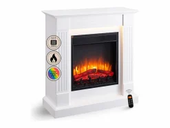 Chimenea eléctrica BALDERIA Ladina - Chimenea de pie - Blanca < Best