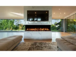 Chimenea eléctrica de 3 caras SOLIS 180 - fuego premium, empotrada - 180x30x46 cm - LED decorativa con calefacción 750/1500 W < Sale