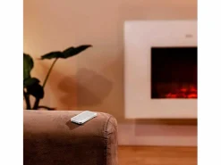Chimenea|Chimenea | Chimenea eléctrica decorativa Ready Warm 2690 Flames Connected White Cecotec 2000W control vía App
