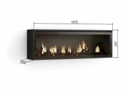 Chimenea eléctrica LED, 107x25x38cm, Salón - Comedor, Chimenea eléctrica, < Skraut Home Hot
