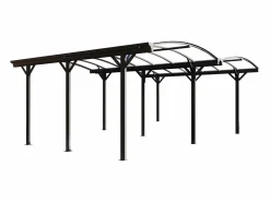 Cochera doble de aluminio para coches - 2 plazas - 30 m² - - BARESA < EXPERTLAND Sale