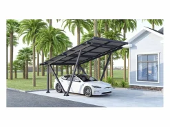 Cochera solar con paneles fotovoltaicos - 366 x 575 x 366 cm - - 4,1 kW < Habitat et jardin Best