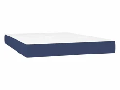 Colchón de muelles ensacados tela azul 140x190x20 cm ES633020 < Sale