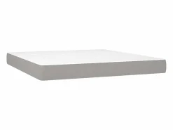 Colchón de muelles ensacados tela gris claro 180x200x20 cm ES166467 < Clearance