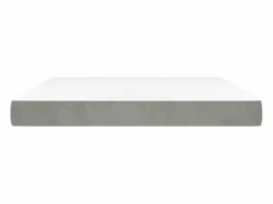 Colchón de muelles ensacados terciopelo gris claro 180x200x20cm ES587553 < Hot