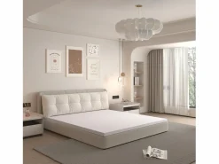 Colchón H3 confortable, soporte medio, certificado Eco-Tex, lavable, alto 5 cm, tamaño 180x200 cm, espuma naranja, colchón blanco. < Hot