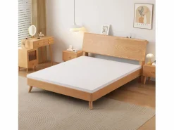 Colchón H3 confortable, soporte medio, certificado Eco-Tex, lavable, alto 5 cm, tamaño 180x200 cm, espuma naranja, colchón blanco. < Hot