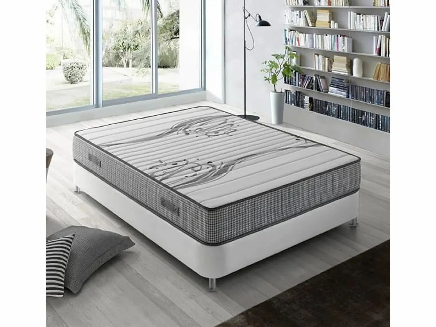 Colchón Viscoelástico Boston 140x190 cm, 22 cm de altura, 1,5 cm de Viscoelástica < VS Venta-stock New