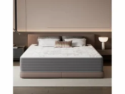 Colchón 160 x 200 cm con muelles ensacados de 7 zonas, firmeza H3, espuma de confort de 22 cm de grosor, anti-alérgico - HOMAVO < Discount