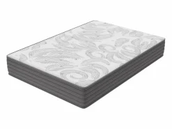 Colchón 160 x 200 cm con muelles ensacados de 7 zonas, firmeza H3, espuma de confort de 22 cm de grosor, anti-alérgico - HOMAVO < Discount