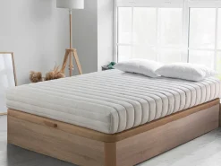 Colchón 90X190 | Látex Natural 100% – 20 cm Altura, Firmeza Media (3/5) | Núcleo Ecológico con Funda de Algodón y Lino < Shaula Clearance