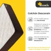 Colchones - 180X200Cm * Colchón 180x180, Viscoelástico Alta Firmerza Descansin, Ideal para Personas con Dolores de Espalda, Premium, Tejido Transpirable y Antiacaros