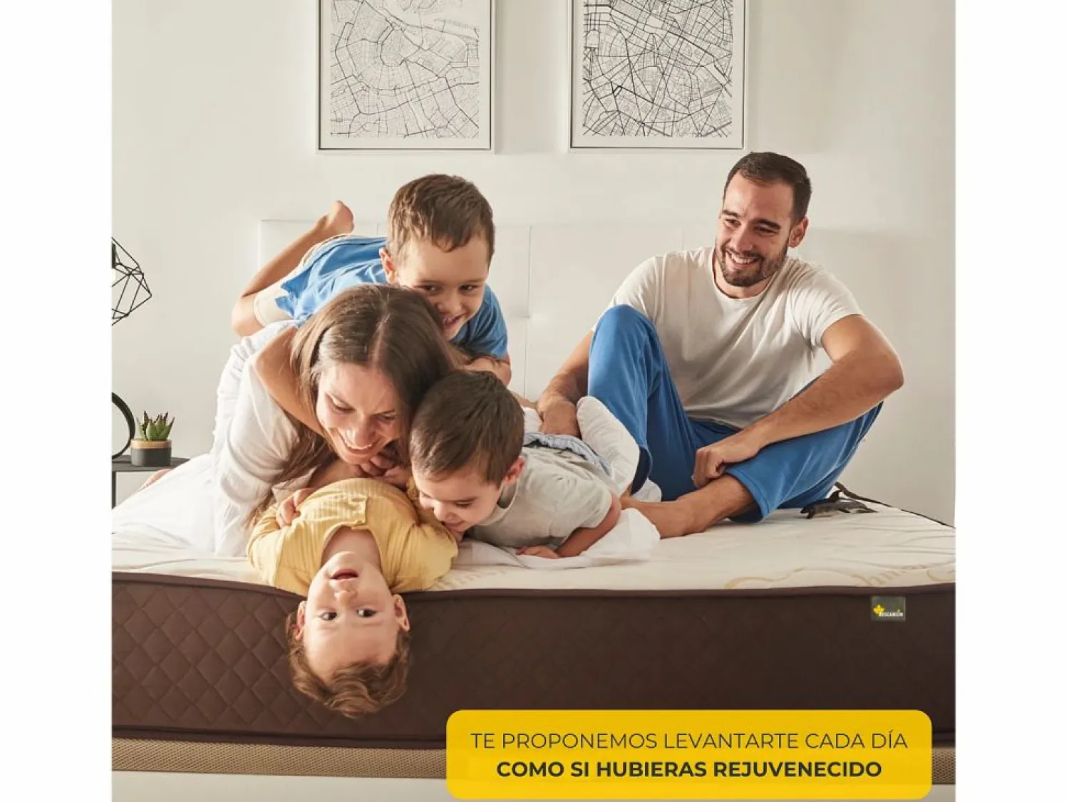 Colchón 140x190, Viscoelástico Alta Firmerza Descansin, Ideal para Personas con Dolores de Espalda, Premium, Tejido Transpirable y Antiacaros < Discount