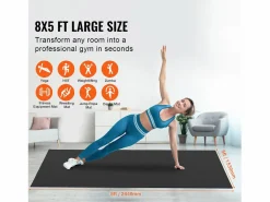 Esterillas De Yoga | Colchoneta de Yoga SucceBuy, 2,4 x 1,5 m, Colchoneta de Yoga Antideslizante de Alta Densidad, para Yoga en Casa, Pilates y Entrenamiento en el Suelo