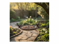Best For Birds Comida Para Animales De Compañía * Comedero colgante con pájaro decorativo 2 pájaros Marru00f3n
