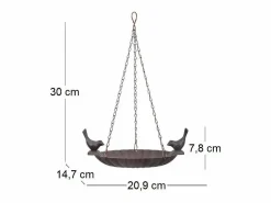 Best For Birds Comida Para Animales De Compañía * Comedero colgante con pájaro decorativo 2 pájaros Marru00f3n