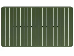 Comedor de jardín de metal una mesa L.160 con 2 sillones y 4 sillas Verde < MYLIA Hot